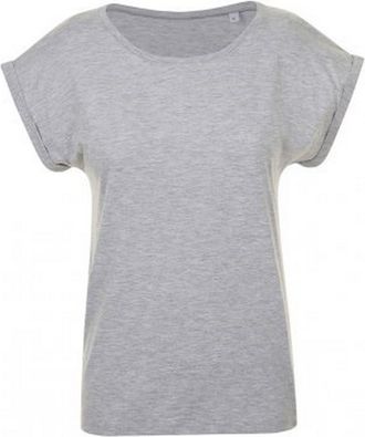 SOLS Womens/Ladies Melba Plain Short Sleeve T-Shirt (Grey Marl) - Size Small