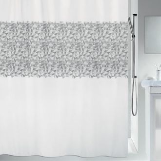 Spirella Spirella - Copy Of Cortina De Ducha Poli&eacute;ster Part 180x180cm Gris Y Blanco