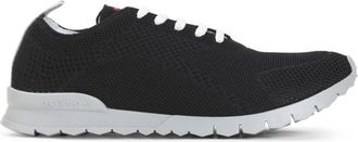 Kiton Black Lightweight Knit Sneakers