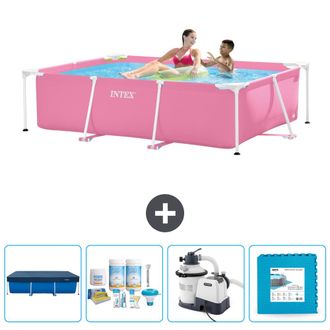Intex Piscina Con Estructura Rectangular - 220x150x60 Cm - 7-piezas Scb60