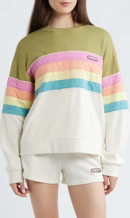 Rip Curl Surf Revival Relaxed Sweatshirt in Green Olive at Nordstrom, Size Xx-Small