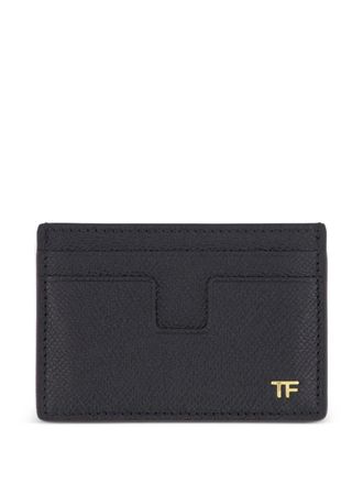 Tom Ford Kleine pasjeshouder met logo - Zwart