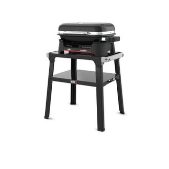 Weber Lumin Barbacoa El&eacute;ctrica Con Soporte 2200w 315&deg;c Parrilla De Hierro Fundido Esmaltada 49x33 Cm Negro