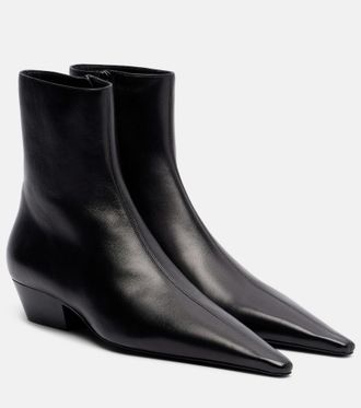 Saint Laurent Jill leather ankle boots
