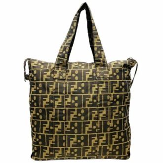 Fendi Pre-owned Tote Bags, female, Brown, Size: ONE SIZE Pre-owned Fabric fendi-bags