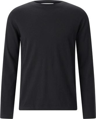 Extreme Cashmere Truien & Vesten, Heren, Zwart, ONE Size, Katoen, Ronde hals gebreid
