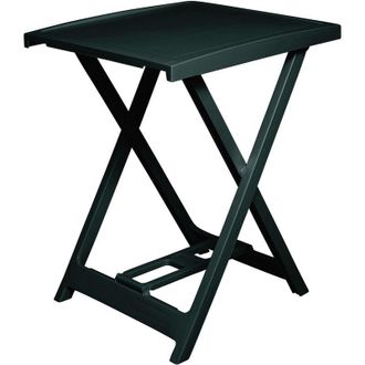 Dmora Dmora Table De Camping Pliante Rectangulaire, Made In Italy, 50 X 47 X 65 Cm, Couleur Verte