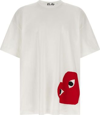 Comme Des Gar&ccedil;ons Red Printed T-shirt