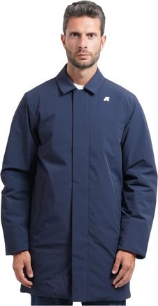 K-Way Benoit St Warm - Heren - Mantel - Blauw - 2XL - Nylon - Jassen