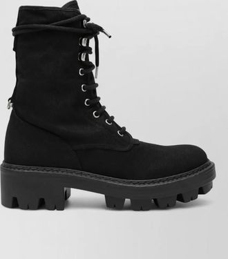 Prada leather knee-high boots