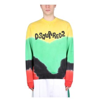 Dsquared2 Sweatshirts, male, Multicolor, Size: S Crew Neck Cool Fit Sweatshirt