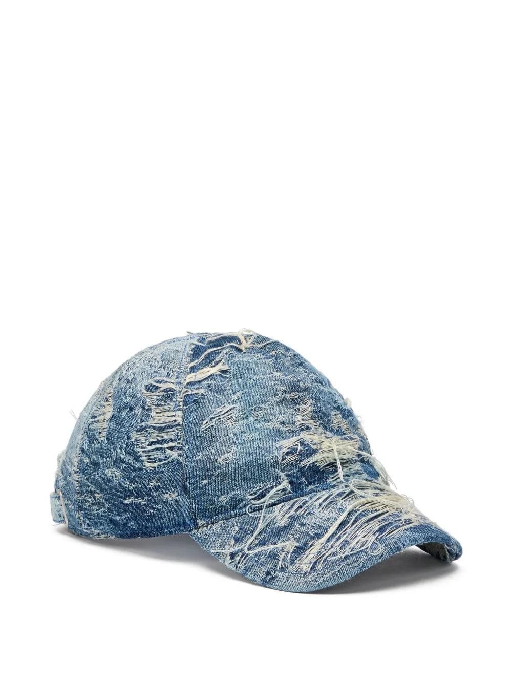 【Diesel】C-Seymon Denim Cap Diesel C-Seymon Distressed Denim Cap | Blue | FARFETCH