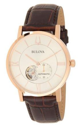 Bulova Mens Classic Gold Dial Bracelet Watch, 42mm in Gold-Tone at Nordstrom Rack