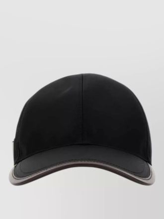 Prada renylon baseball cap curved brim design