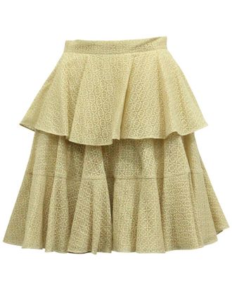 Alexander McQueen Alexander Mcqueen Ruffled Lace Tiered Skirt (Authentic Pre-Loved)