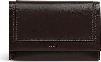 Radley London Oak Street - Shine Medium Flapover Wallet in Dark Oak at Nordstrom
