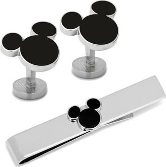 Cufflinks Inc. Mickey Mouse Tie Bar & Cuff Links Set in Multi at Nordstrom