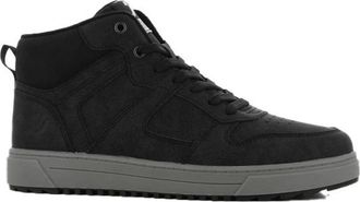 Cortina Zwarte hoge sneakers voor mannen - Heren - Sneakers - Zwart - 42 EU - Polyester - Schoenen