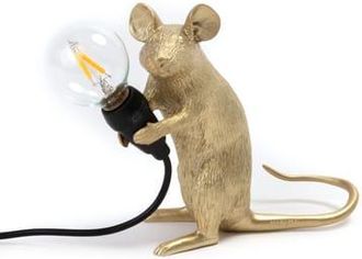 Seletti Table lamp Animaux - Gold - Resin - Designer Marcantonio