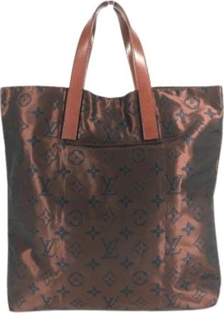 Louis Vuitton Pre-owned Nylon Tote Bag - Dames - Vintage Shopper - Bruin - ONE Size - Nylon - Vintage