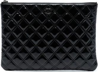 Chanel Pre-owned Clutches, female, Black, Size: ONE SIZE Pre-owned Leather Clutch