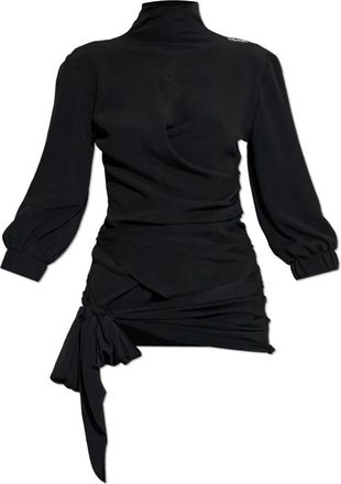 The Attico Logo Top - Dames - Blouses - Zwart - XS - Overhemden