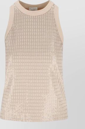 Brunello Cucinelli cotton sleeveless ribbed tank top