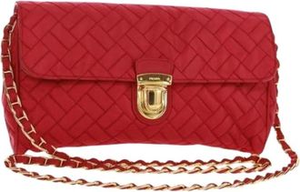 Prada Pre-owned Vintage Schoudertas - Dames - Vintage Schoudertas - Rood - ONE Size - Nylon - Vintage