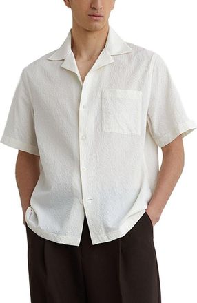 Reiss Eclipse Cuban Crinkle Casual Shirt