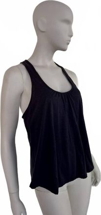 Eberjey Heather Shelf Bra Racerback Top In Black