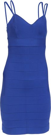 H&eacute;rve L&eacute;ger Strappy Mini Dress in Blue Rayon