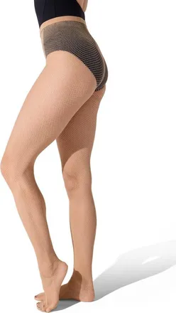 Capezio Classic Fishnet Seamless Tight in Medium Brown at Nordstrom, Size Large/x-Large