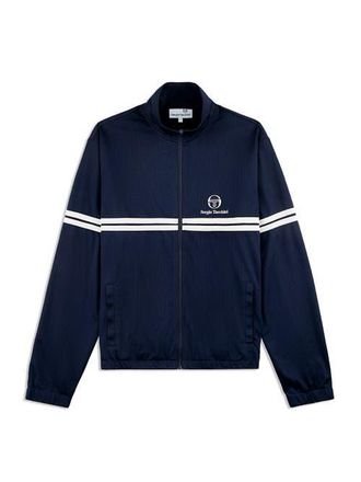 Sergio Tacchini Arturo Mesh Track Jacket in Maritime Blue/quiet Gray at Nordstrom, Size Xxx-Large