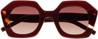 Kaleos Pavicic C2 Mens Sunglasses Brown Size 47