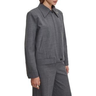 ottod'Ame Jacket With Collar in Grey at Nordstrom, Size 40 It