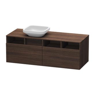Duravit Duravit Durastyle Mueble De Ba&ntilde;o De Pared 6785, 2 Cajones, 1 Hueco A La Izquierda, 1400mm, Color (frente/cuerpo): Casta&ntilde;o Oscuro - Ds6785l5353