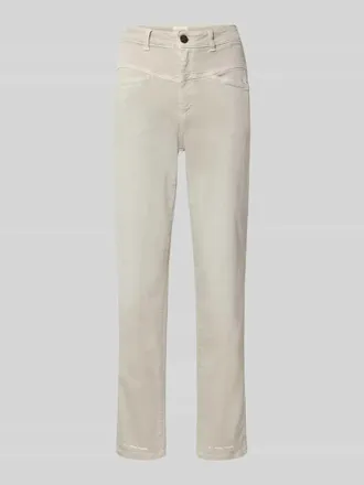 Closed Closed Relaxed Fit Jeans mit Label-Detail Modell PEDAL PUSHER in Sand, Gr&ouml;&szlig;e 25/32