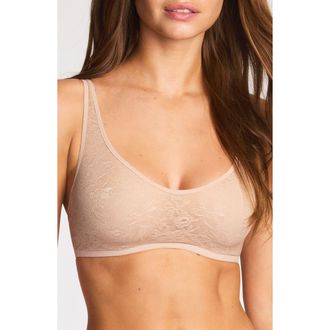 b.tempt'd by Wacoal Effortlessly Lace Underwire Bra in Au Natural at Nordstrom, Size X-Large