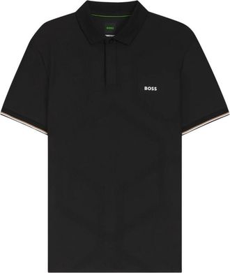 HUGO BOSS Black Logo Printed Polo