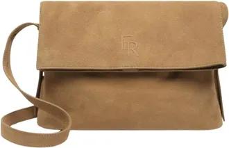 Etrier Cavalier Nubuck Crossbody Tas - Dames - Tassen - Bruin - Maat: ONE Size Leer