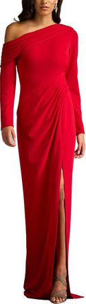Tadashi Shoji Arison Pleated Draped Gown