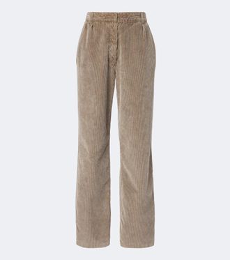 The Row Adler cotton corduroy wide-leg pants