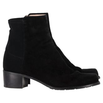 Stuart Weitzman Pre-owned Womens Ankle Boots in Black Suede - Size 36.5 EU/IT