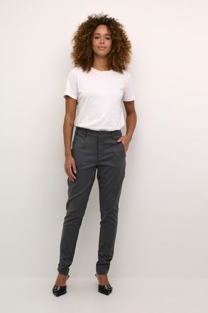 Kaffe Casual broek Regular fit Dark Shadow grey