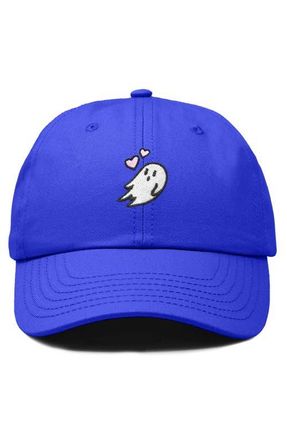 Dalix Heartly Ghost Embroidered Cap in Royal Blue at Nordstrom