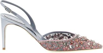 Rene Caovilla Schoenen, Dames, Veelkleurig, 38 EU, Leer, Cinderella Slingback