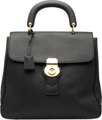 Burberry 2000-2017 Large Trench Calfskin DK88 Top Handle Bag satchel - Zwart