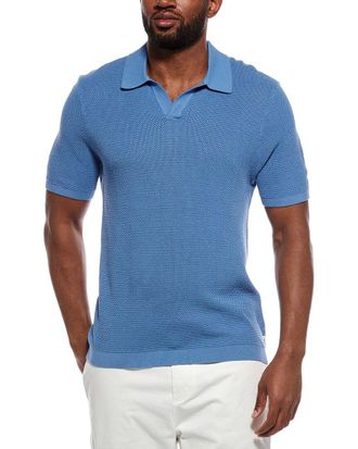Onia Textured Johnny Collar Polo Shirt
