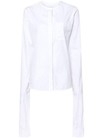 Coperni knot-sleeve shirt - White