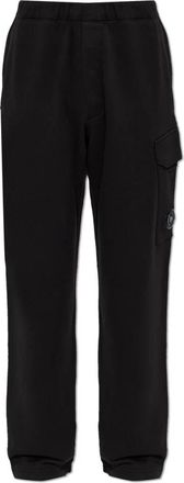 C.P. Company Wijde Trainingsbroeken - Heren - Sweatpants - Zwart - M - Katoen - Broeken